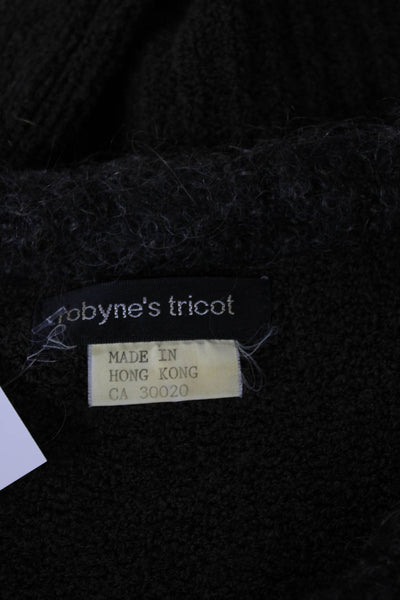 Robyne's Tricot Women Brown Wool Blend Cardigan Long Sleeve Size S