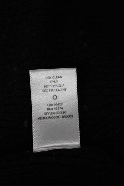 Splendid Women Black Striped Crewneck Pullover Sweater Long Sleeve Size S