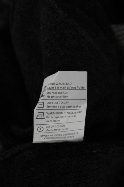 Vince Women Cashmere V-Neck Cardigan Gray Long Sleeve Size S