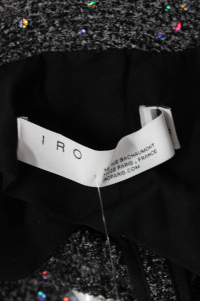 IRO Women Gray Button Basic Jacket Long Sleeve Size 34