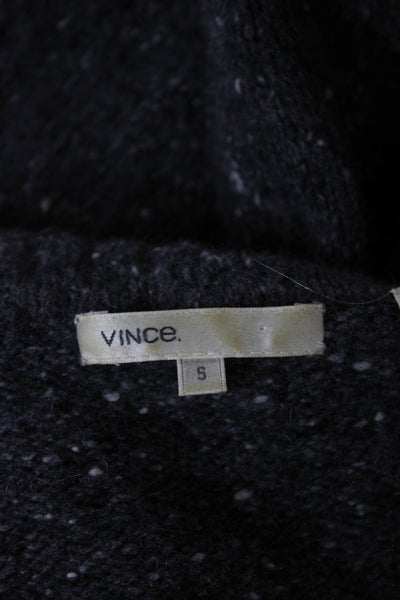 Vince Womens Gray Wool Blend Cardigan Sweater Collared Long Sleeve Size S