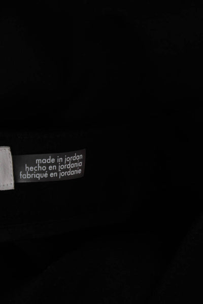 Calvin Klein Womens Ankle Pants Black Rayon Button Size 10