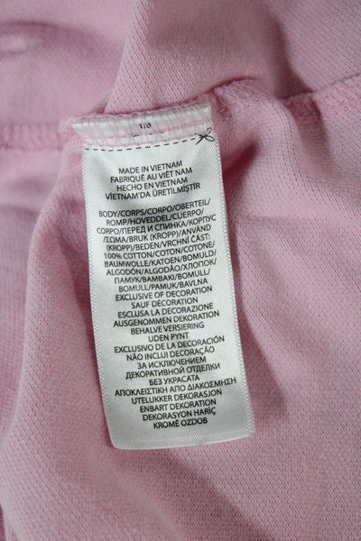 Polo Ralph Lauren Mens T-Shirt Pink Collared Short Sleeve Cotton Size L
