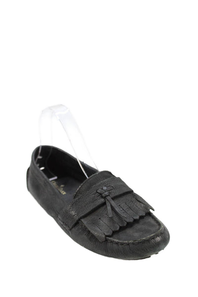 Cole Haan Womens Suede Slide On Driving Loafers Black Size 9.5 B