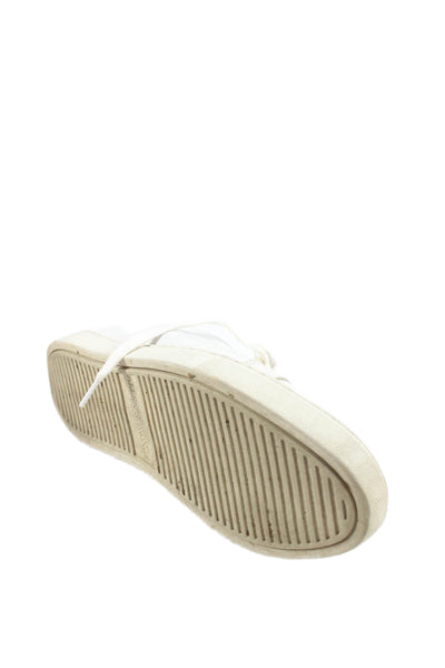Allen Edmonds Mens Leather Low Top Walking Sneakers White Size 8.5 D