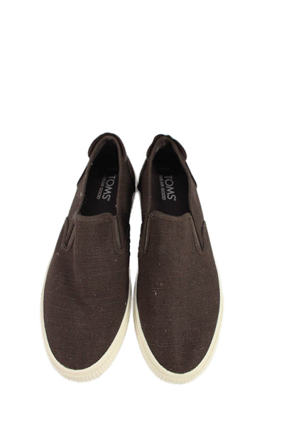 TOMS Mens Slide On Walking Wear Good Sneakers Brown Size 10.5