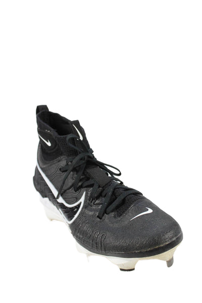 Nike Mens Alpha Huarache NXT Baseball Cleat Sneakers Black White Size 8.5