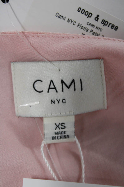 Cami NYC Women Pink Silk Cowl Neck Camisole Sleeveless Pullover Solid Size XS