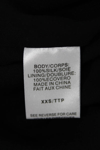Cami NYC Women Silk Scoop Neck Tank Black Size 2XS