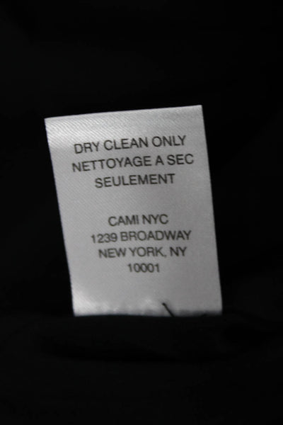 Cami NYC Women Silk Scoop Neck Tank Black Size 2XS