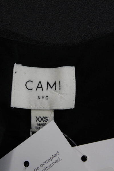 Cami NYC Women Silk Scoop Neck Tank Black Size 2XS