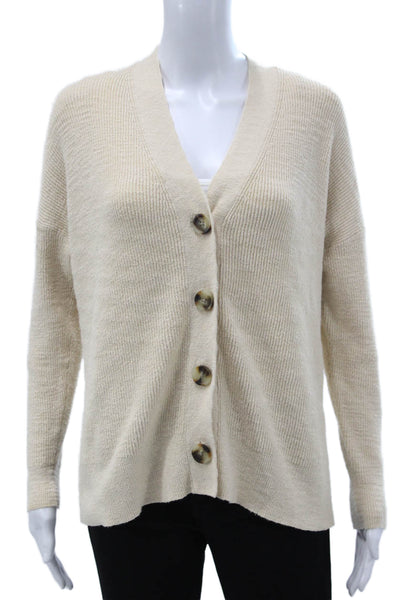Madewell Womens Cardigan Beige V Neck Long Sleeve Size XS