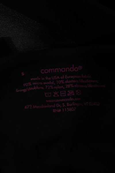Commando Women Ankle Leggings Black Micro Modal Size S