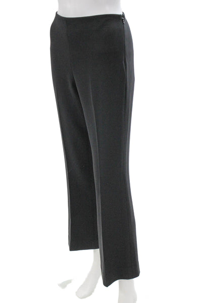 Theory Womens Dress Pants Black Triacetate Zip Size 2