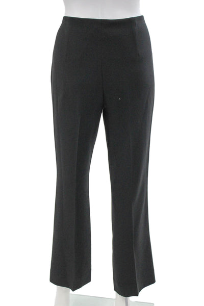 Theory Womens Dress Pants Black Triacetate Zip Size 2