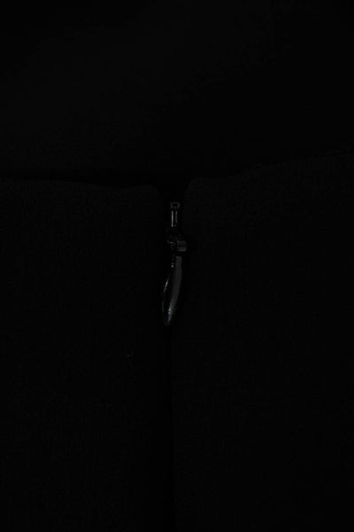 Theory Womens Dress Pants Black Triacetate Zip Size 2