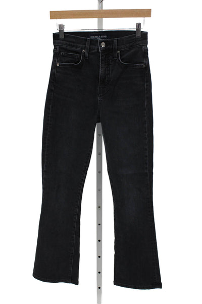 Veronica Beard Women Flared Black Jeans Size 27