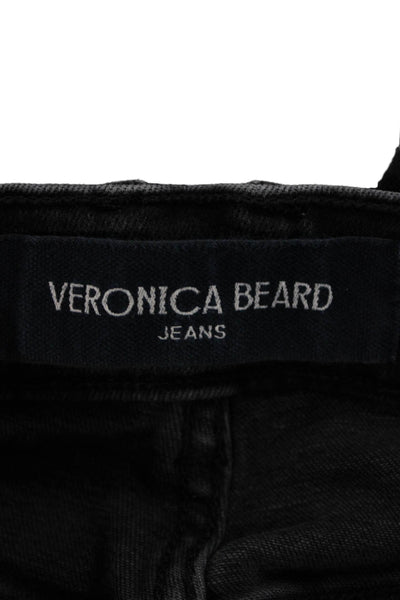 Veronica Beard Women Flared Black Jeans Size 27