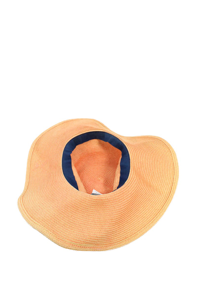 J Crew Women's Wide Brim Straw Panama Hat One Size