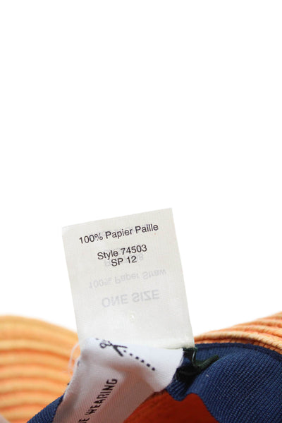 J Crew Women's Wide Brim Straw Panama Hat One Size