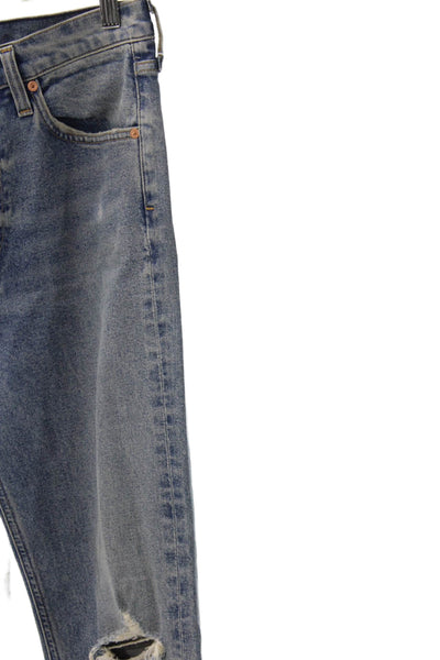Citizens of Humanity Womens Straight High Waist Blue Jeans Button Size 27