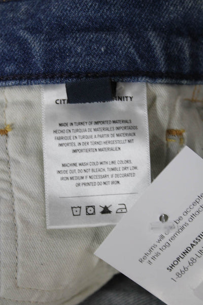 Citizens of Humanity Womens Straight High Waist Blue Jeans Button Size 27