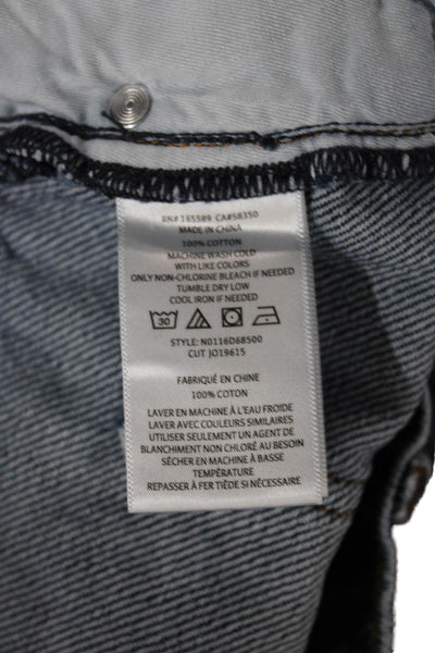 Joie Womens Wide Leg Jeans Blue Mid Rise Cotton Inseam 24 Size 29