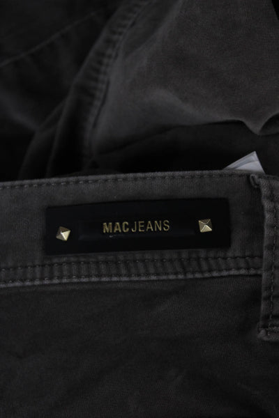 Mac Jeans Mens Cargo Corduroy Pants Gray Mid Rise Size 28