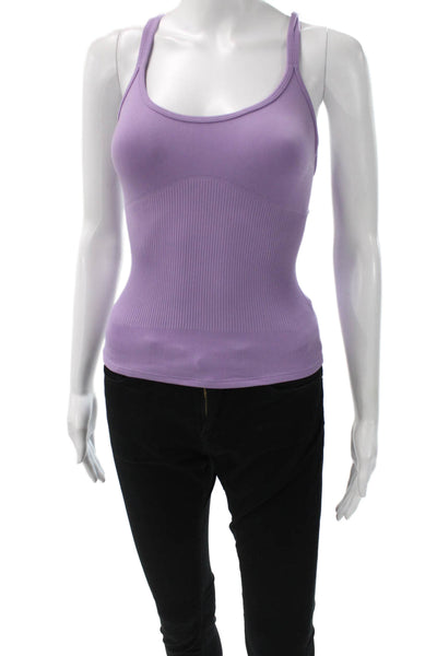 FP Movement Women Camisole Purple Scoop Neck Poly Blend Size XS