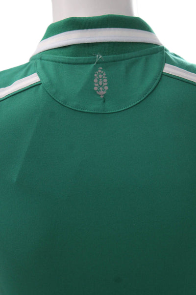 FP Movement Women Cropped Polo Sleeveless Green Polyester Size XS