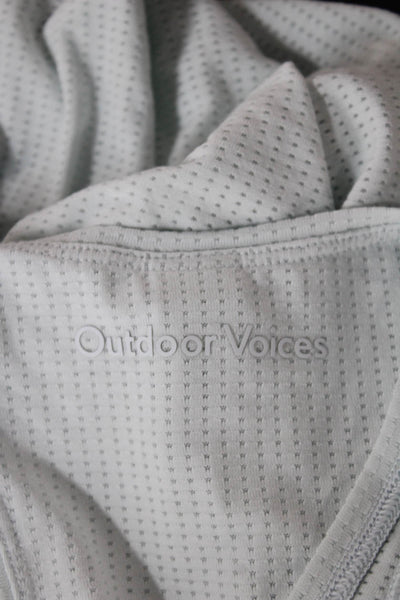 Outdoor Voices Women Blue Basic Tank Sleeveless Round Neck Pullover Size S