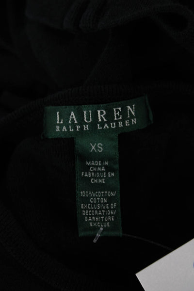 Lauren Ralph Lauren Women Basic Gray Cotton Long Sleeve Tee Size XS