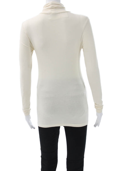 Ralph Lauren Blue Label Womens Ivory PimaCotton Turtleneck Tunic Size XS