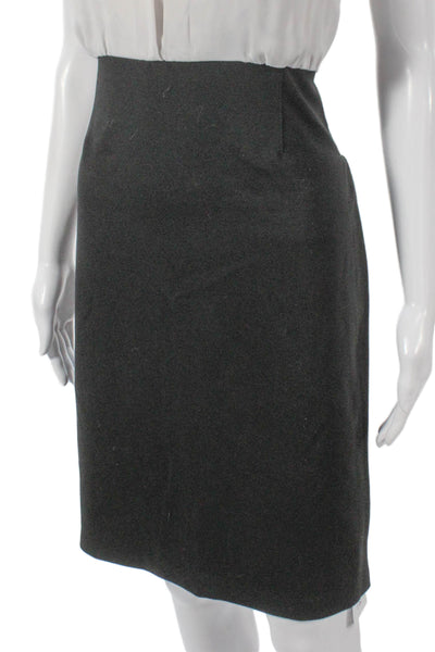 Ilse Jacobsen Women Straight Pencil Black Skirt Knee Length Size 38