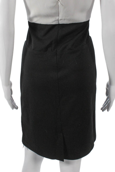 Ilse Jacobsen Women Straight Pencil Black Skirt Knee Length Size 38