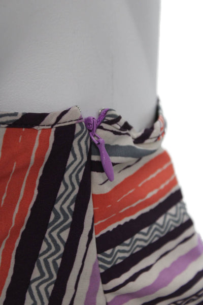 Athleta Womens Multicolor Striped Halter Wrap Dress Knee Length Size 8