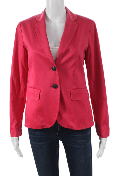 Rag & Bone Women Blazer Pink Cotton Blend Button Long Sleeve Size 4