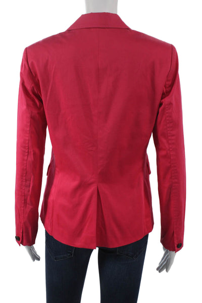 Rag & Bone Women Blazer Pink Cotton Blend Button Long Sleeve Size 4
