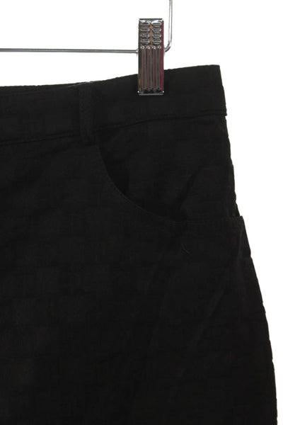 St. John Sport By Marie Gray Women Dress Pants Black Geometric Size 8