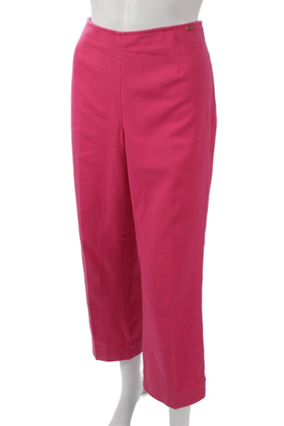 St. John Sport By Marie Gray Women Cropped Pink Pants Size 8