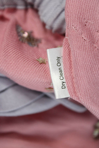Rococo Sand Womens Pink A-Line Skirt Viscose Drawstring Short Size XS