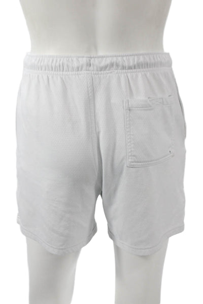 Nike Unisex Adults Athletic Shorts White Polyester Size S