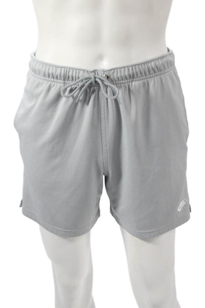 Nike Mens Athletic Gray Polyester Drawstring Shorts Size S