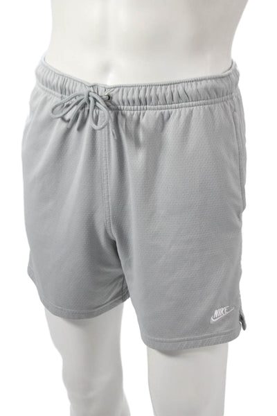 Nike Mens Athletic Gray Polyester Drawstring Shorts Size S