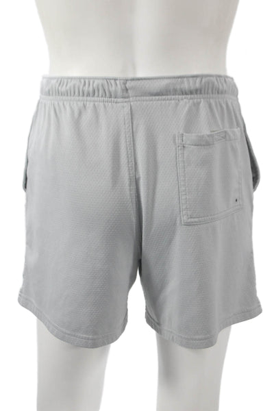 Nike Mens Athletic Gray Polyester Drawstring Shorts Size S