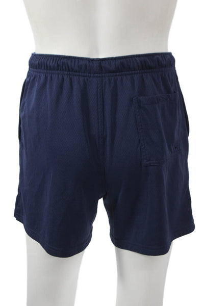 Nike Mens Athletic Blue Polyester Drawstring Shorts Size S