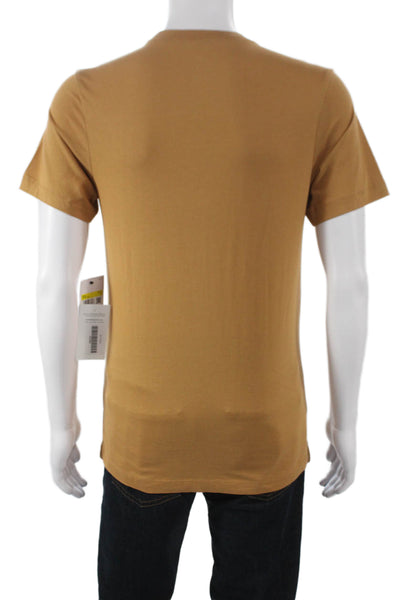 Nike Mens Brown 100% Cotton Basic Crew Neck T-Shirt Size S