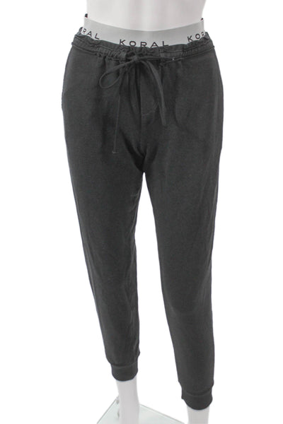 Koral Womens Gray Modal Jogger Pants Drawstring Size S