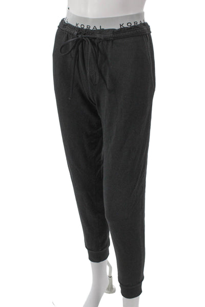 Koral Womens Gray Modal Jogger Pants Drawstring Size S