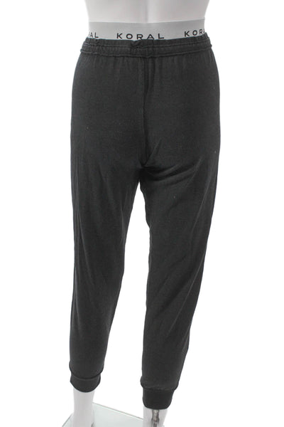 Koral Womens Gray Modal Jogger Pants Drawstring Size S